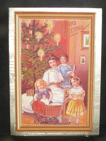 Vintage Family Christmas Decoupage Topper by Susan Smith