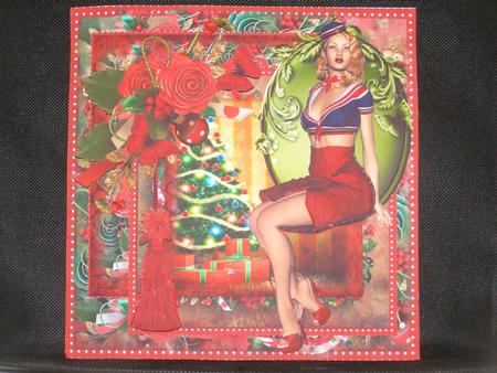 Have a Retro Christmas Card Front Kit by Susan Smith