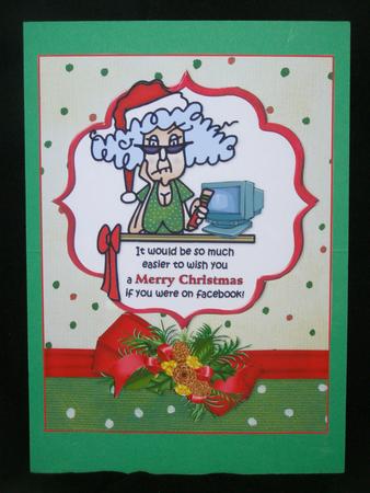 Stella Facebook Christmas Wishes Quick Card by Susan Smith