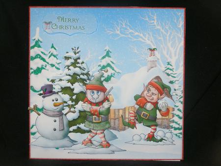 Christmas Elves Snowball Fun Mini Kit by Susan Smith