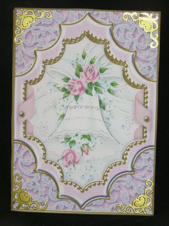 Wedding Bell Diamond 7x5 Picture and Frame Card Front by Susan Smith