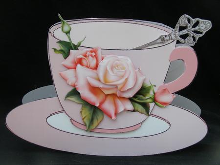 Rose Teacup Mini Kit by Susan Smith