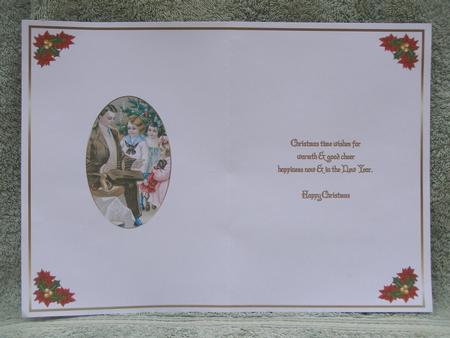 A Family at Home Christmas Insert by Susan Smith