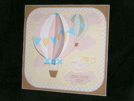 Baby Girl 3D Balloon Card Mini Kit by Susan Smith
