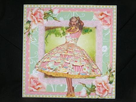The Cupcake Girl Card Front Kit by Susan Smith