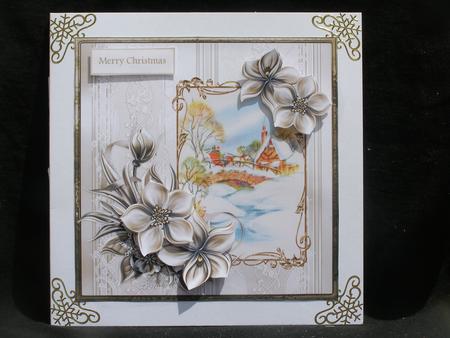 Frozen Stream 7x7 Card with Decoupage by Susan Smith