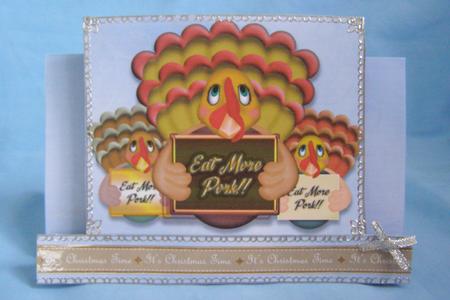 Protesting Christmas Turkeys Column Fold by Susan Smith