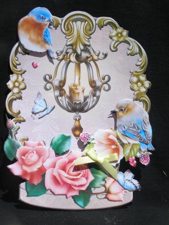 Golden Candlelight Pedestal Card Kit by Susan Smith