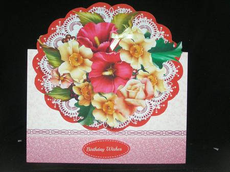 Beautiful Summer Blooms on Lace  by Susan Smith