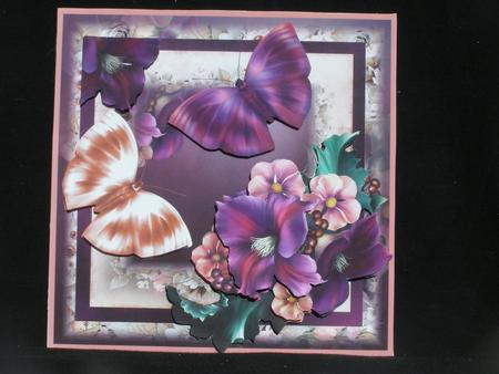 Summer Flora and Flutters Card Front Kit by Susan Smith