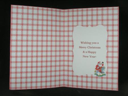 Santa & Rocking Horse Christmas Insert by Susan Smith