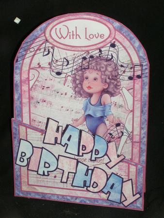 Young Dancer Cutaway Card by Susan Smith
