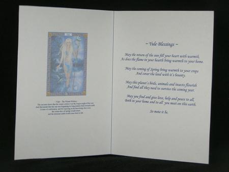 Yule - Winter Solstice - A5 Card Insert by Susan Smith