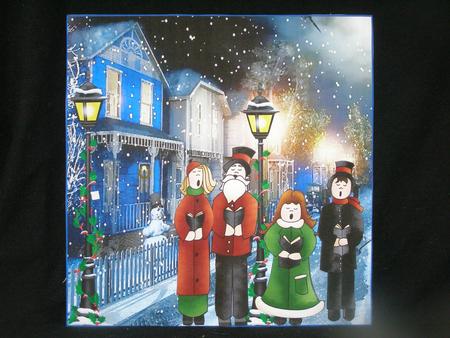 Carol Singing-8x8 Card by Susan Smith