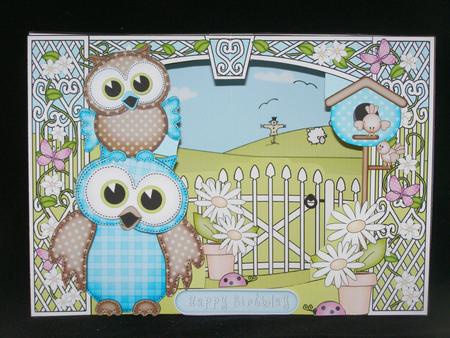 3D Little Hoot Owls Scene It Card Kit by Susan Smith