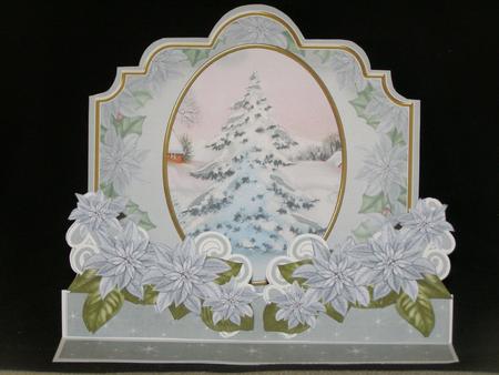 Christmas Snow Tree 3D Easel Card Mini Kit by Susan Smith