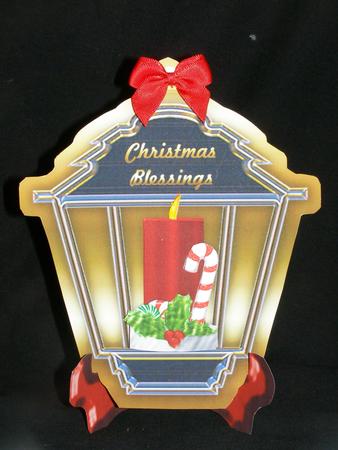 Lantern Shaped Plate Card and Stand 2 by Susan Smith