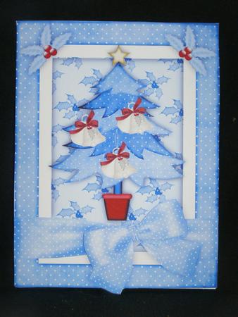 A Christmas Tree 2 - A5 Step by Step Card Front by Susan Smith