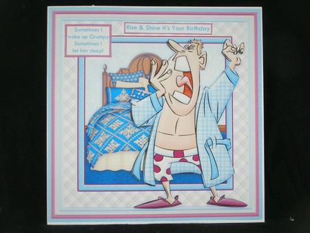 Wake Up Grumpy 8x8 Humorous Mini Kit & Decoupage by Susan Smith