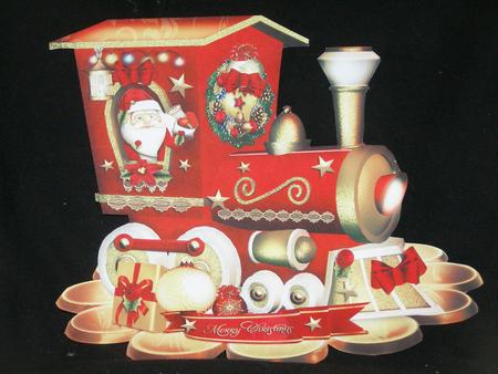 Red Christmas Gift Train by Susan Smith
