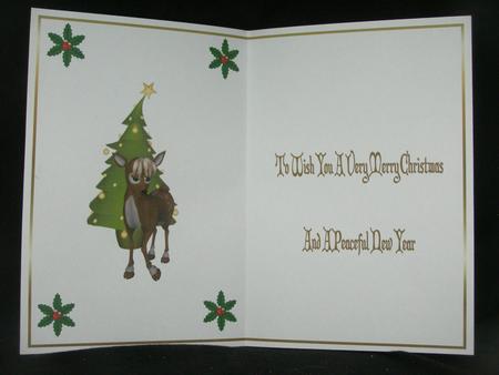 Christmas Reindeer Insert 1 by Susan Smith