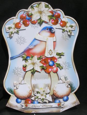 Christmas Bullfinch Bird by Susan Smith