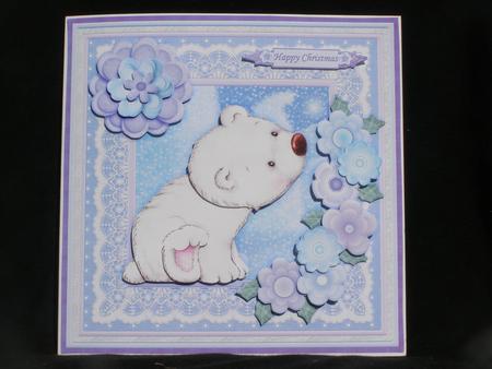 Little Polar Bear 8x8 Christmas Mini Kit & Decoupage by Susan Smith