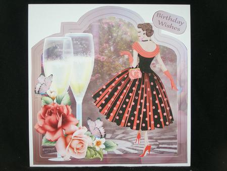 Champagne Days, Mini Birthday Card Kit by Susan Smith