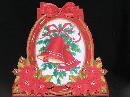 Red Bells Special Large Oval Card Mini Kit by Susan Smith
