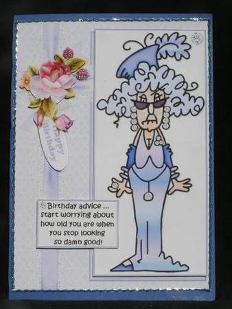 Stella Has Birthday Advice Quick Card by Susan Smith