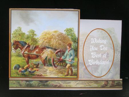Vintage Farmer A5 Sidestepper Card Minikit by Susan Smith