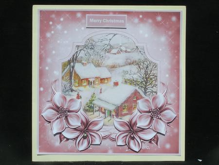Friends at Christmas 7x7 Card and Decoupage by Susan Smith
