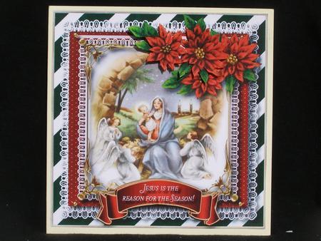 Baby Jesus Christmas Card Topper 1 by Susan Smith