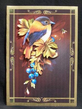 Beautiful Framed Autumn Elegance with Decoupage by Susan Smith