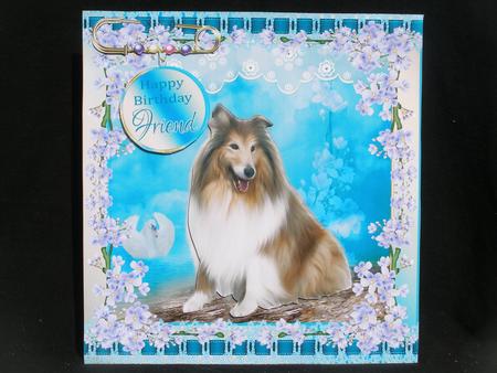 Collie Dog, Sweet Lassie Dog Mini Card Kit by Susan Smith