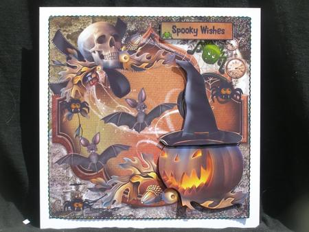 Spooktacular Halloween Topper with Decoupage by Susan Smith