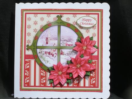 Through the Round Window Christmas Church Topper & Decoupage by Susan Smith
