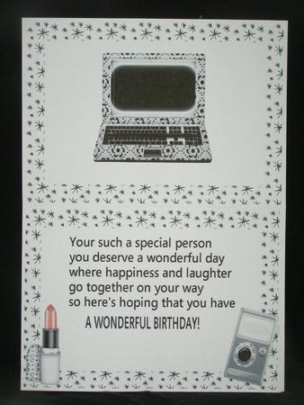 Fancy Laptop in Black/white A5 Insert with Verse by Susan Smith