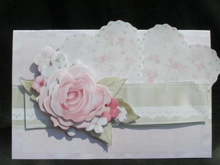 Dearly Beloved Double Hearts Pocket Congratulations Card by Susan Smith