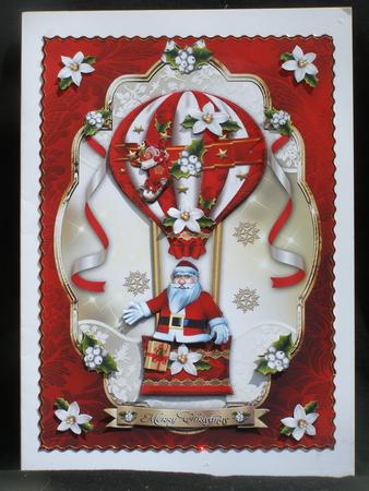 Christmas Hot Balloon with Santa by Susan Smith