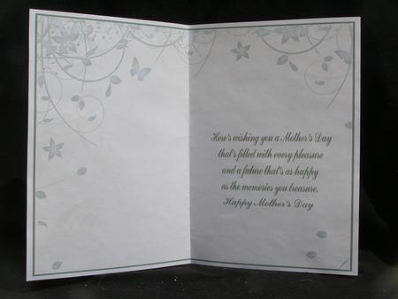 Butterfly 2 Mother's Day Insert by Susan Smith