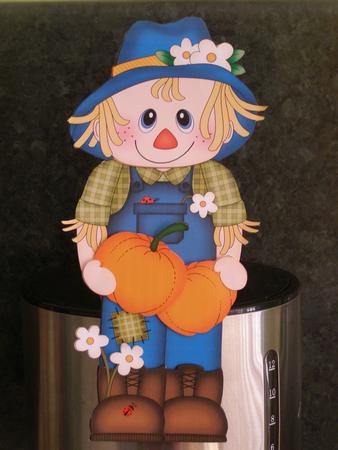 3D on the Shelf Card Kit - Little Autumn Scarecrow Ayman by Susan Smith
