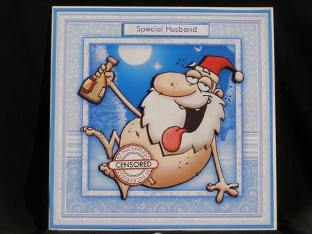 St Nickerless Censored 8x8 Humorous Christmas Mini Kit by Susan Smith