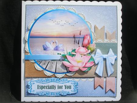 Swans and Sunsets Card Topper Mini Kit by Susan Smith