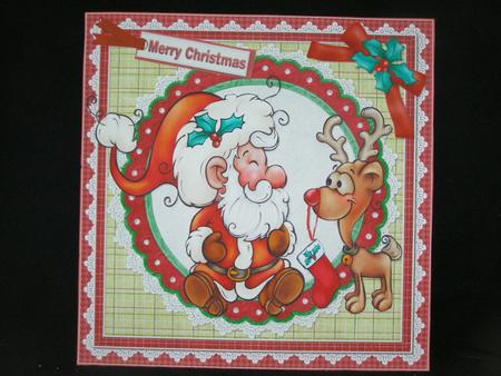 8x8 Santa and Rudolf Mini Kit by Susan Smith