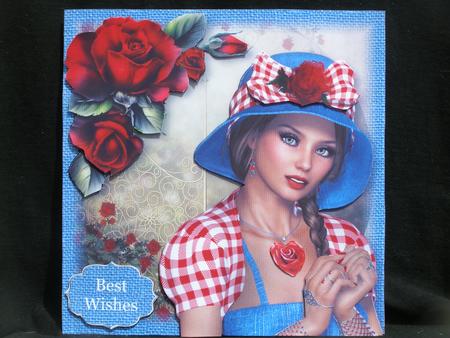 Retro Red Rose Beauty by Susan Smith