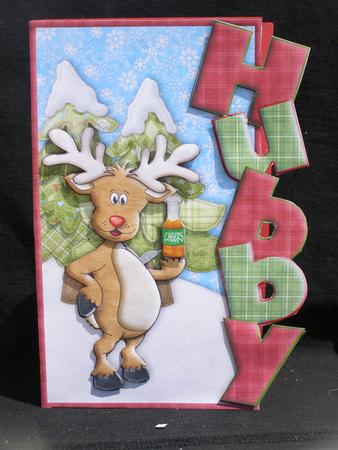 Cheers Deer! Christmas Hubby Over the Side by Susan Smith
