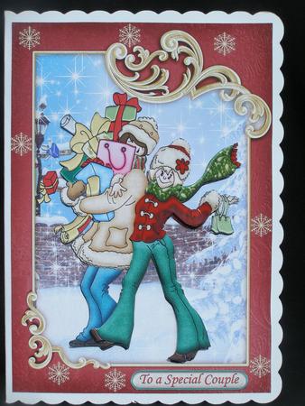 Christmas Shopping Topper & Decoupage by Susan Smith