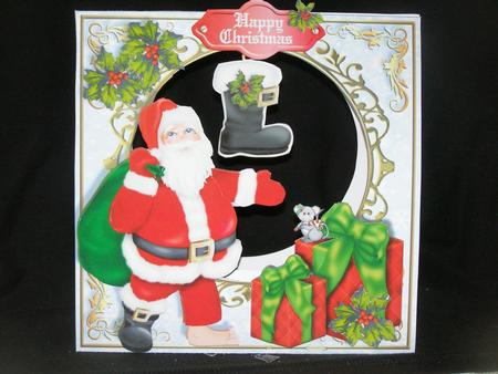 Stand Alone Easel Dangler Mini Kit - Santa's Boot by Susan Smith