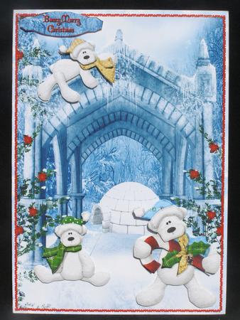 Beary Christmas Garden Party with Decoupage by Susan Smith